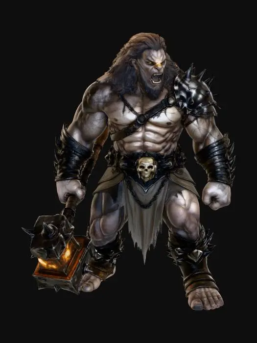 3D model for giant troll