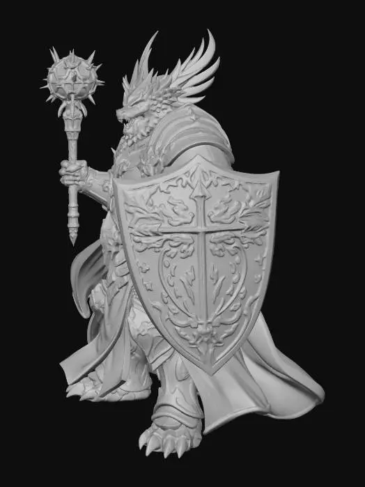 3D model for Infernal Paladin of Radiance