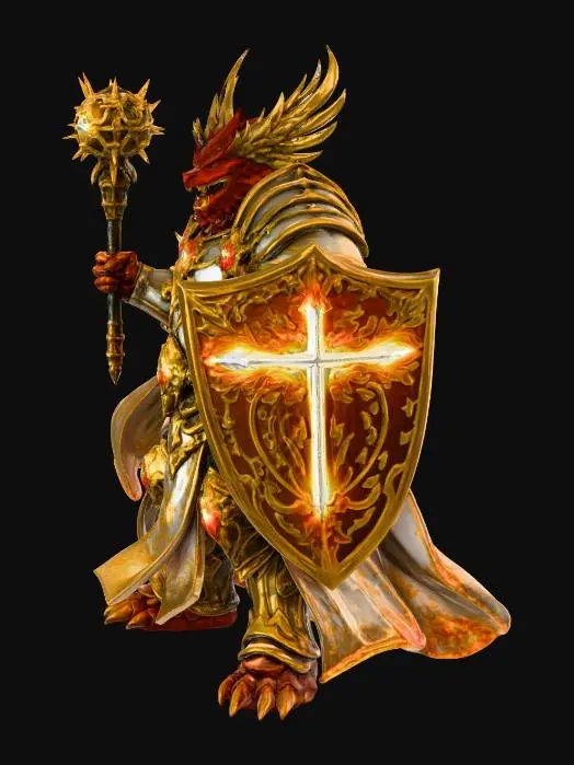 3D model for Infernal Paladin of Radiance