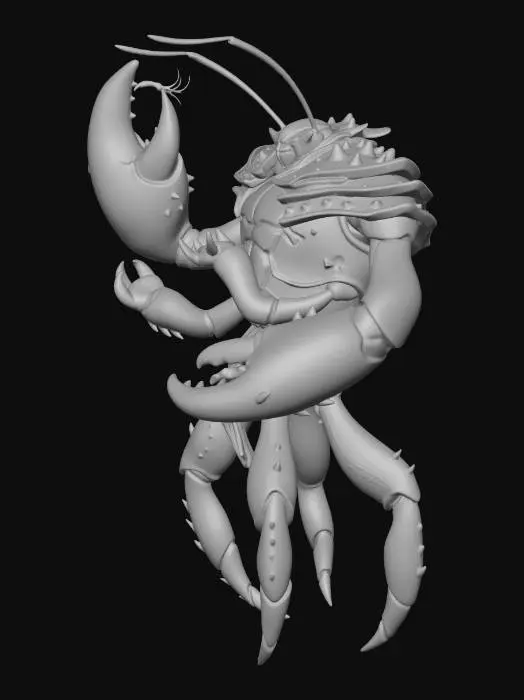 3D model for Crab Warrior
