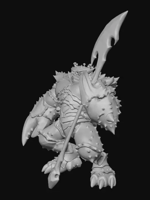 3D model for Guardian of the Abyss