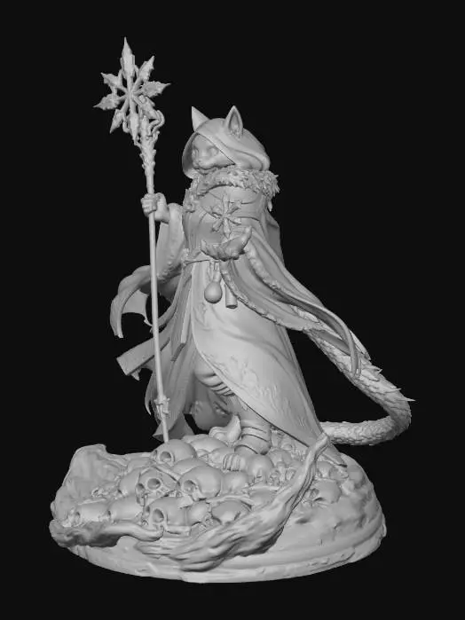 3D model for Feline Frost Magus