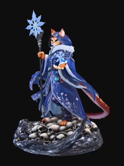 3D model for Feline Frost Magus