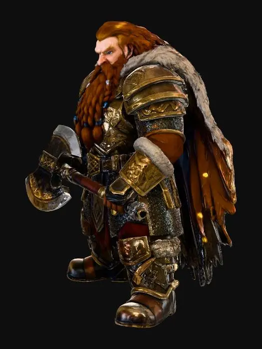 3D model for gimli lord of the ring
