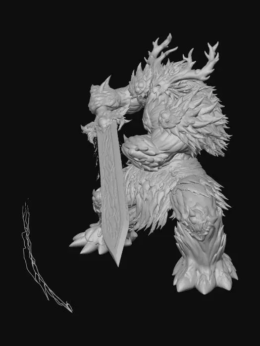 3D model for Guardian of the Enchanted Forest
