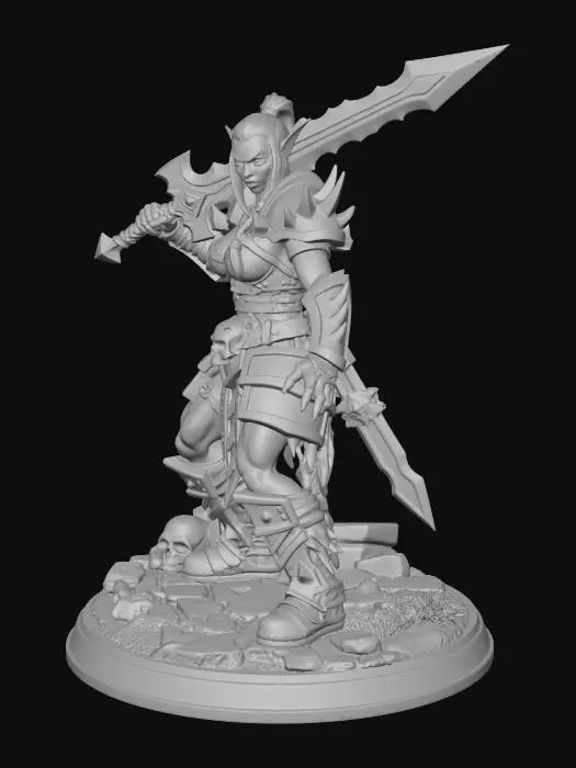 3D model for Warrior of the Wildlands