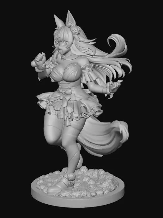 3D model for Anime Fox Spirit