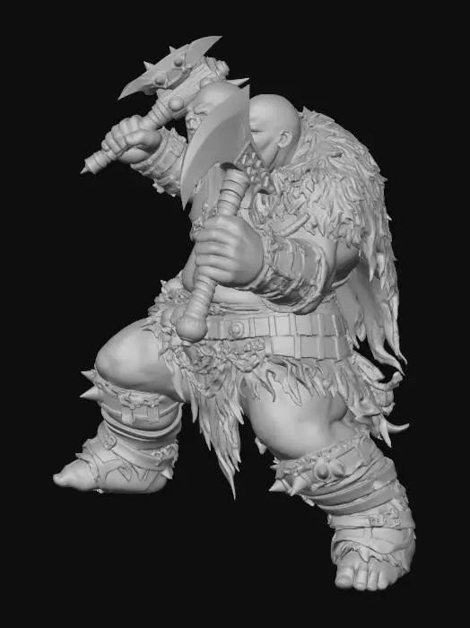 3D model for Two-Headed Warrior