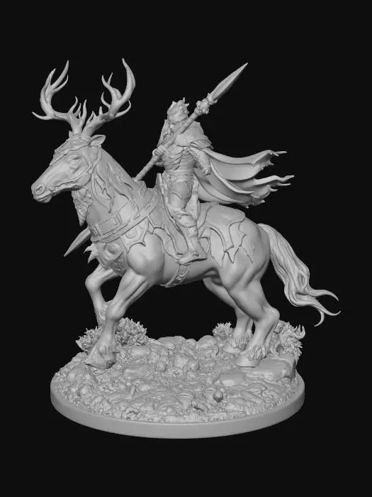 3D model for Emerald Stag Rider