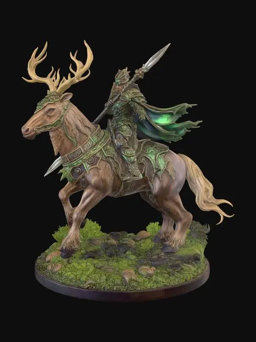 3D model for Emerald Stag Rider