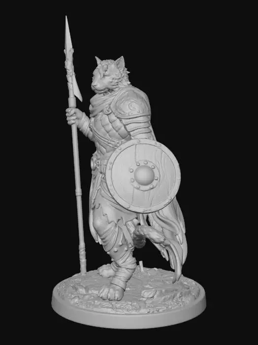 3D model for Ironclad Cat Warlord