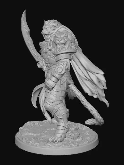 3D model for Twin-Headed Lupine Warlord