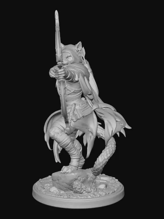 3D model for Moonlit Feline Ranger