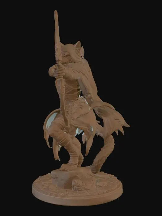 3D model for Moonlit Feline Ranger