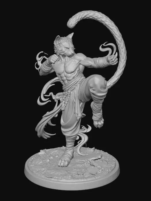 3D model for Celestial Tiger Monk