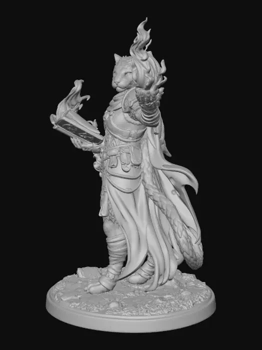 3D model for Flamebound Panther Mage