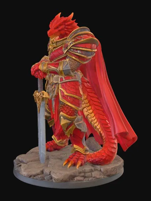 3D model for Crimson Dragon Knight