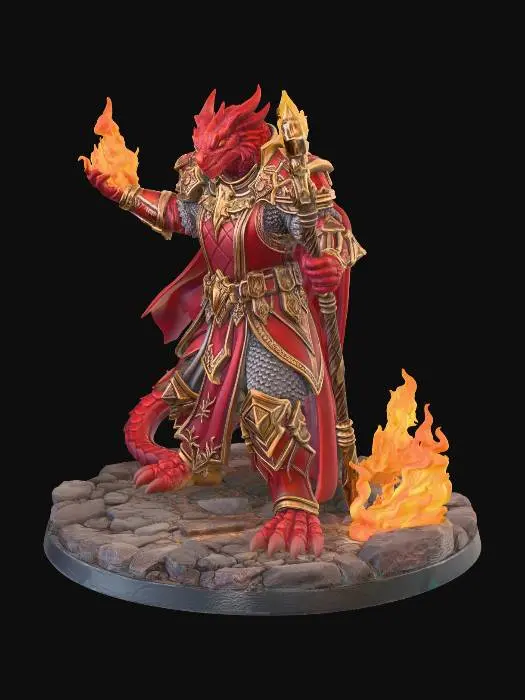 3D model for Crimson Pyromancer