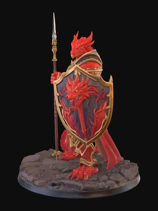 3D model for Crimson Dragon Knight