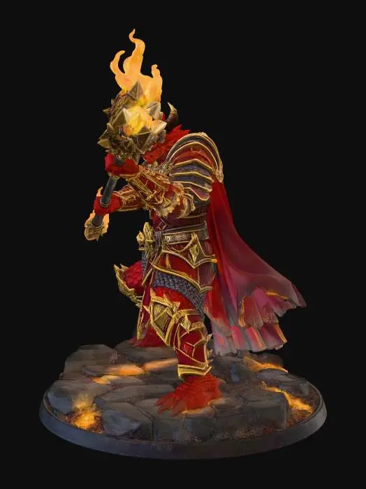 3D model for Crimson Flame Warlord