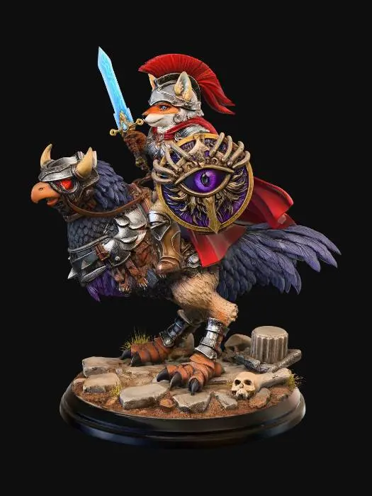 3D model for The Ember Gryphon Rider