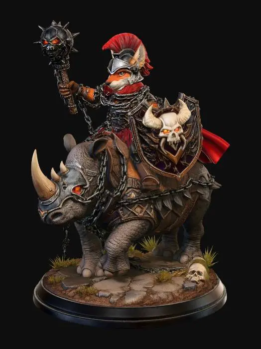 3D model for Embermane Warfox