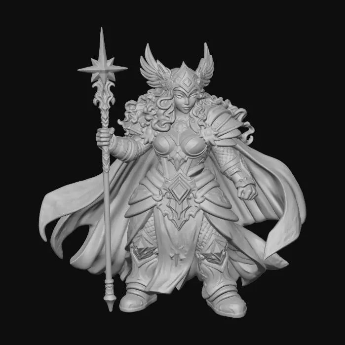 3D model for Radiant dwarf goddess of light