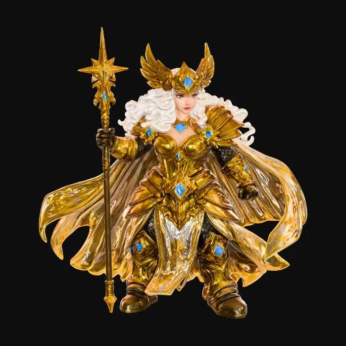 3D model for Radiant dwarf goddess of light