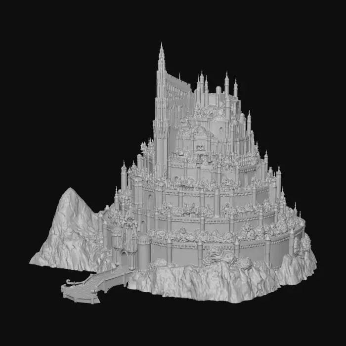 3D model for Golden Citadel at Dawn