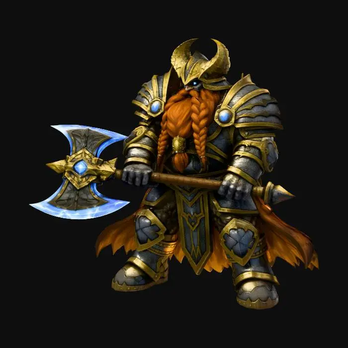 3D model for Dwarven Flame Guardian