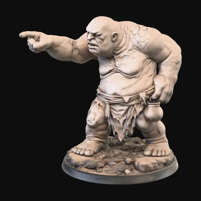 3D model for Stone Troll Statue