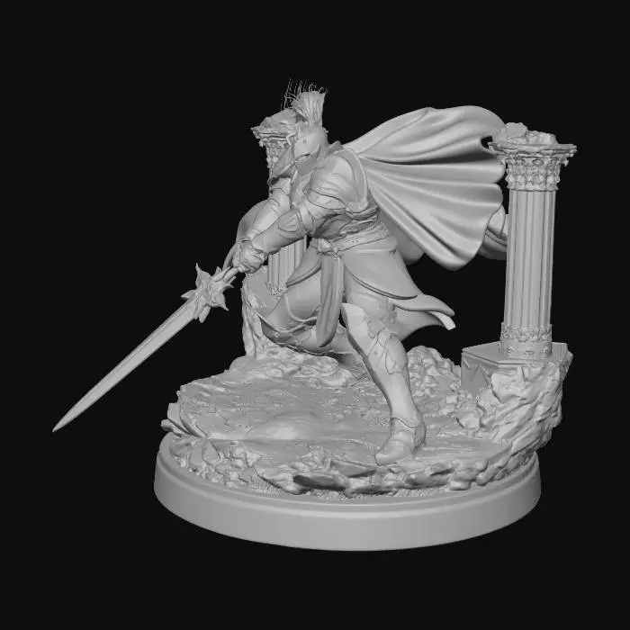 3D model for Knight of Lightning