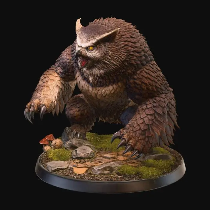 3D model for Owlbear Rampage