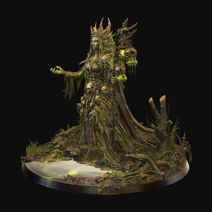 3D model for Verdant Lich Queen