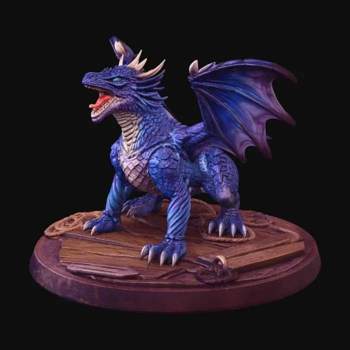 3D model for Azure Thunder Dragon