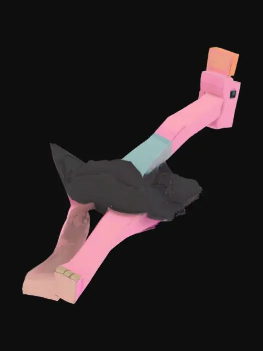 3D model for Blocky Ostrich