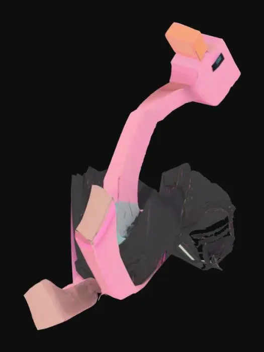 3D model for Blocky Ostrich