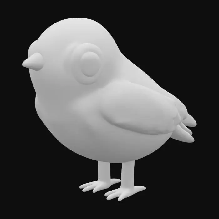3D model for Aussie the Magpie