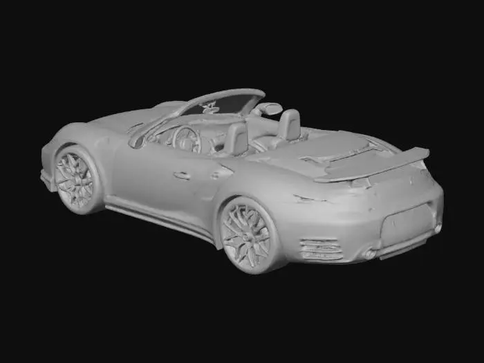 3D model for porsche_992_turbo_cabrio