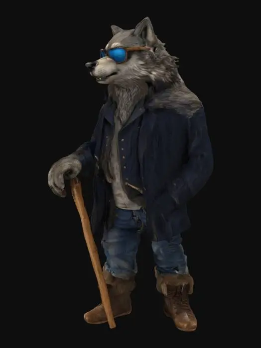 3D model for Cool Canine Wanderer