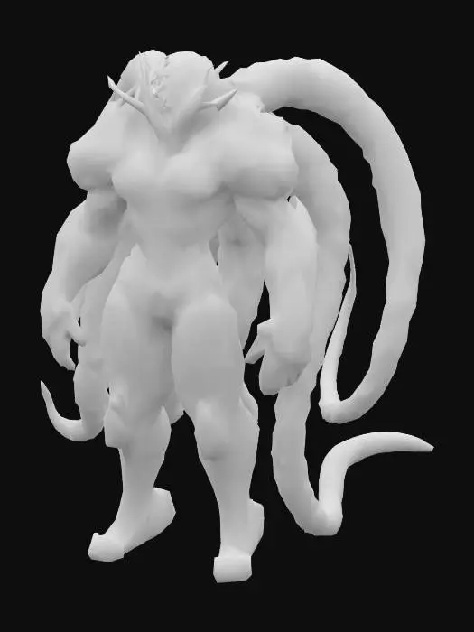 3D model for Cybernetic Cephalopod Warrior