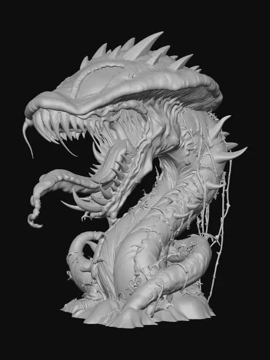 3D model for Ravenous Thornbeast