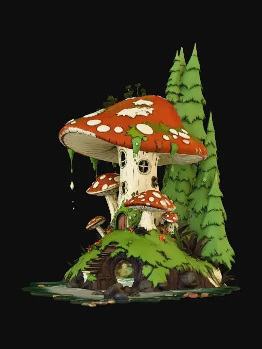 3D model for Mushroom Haven