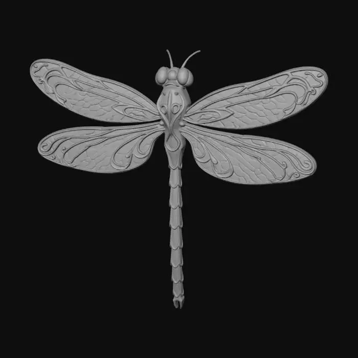 3D model for Gilded Filigree Dragonfly