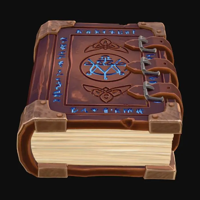 3D model for Blue Runic Grimoire