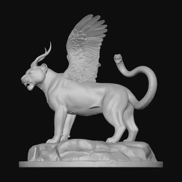 3D model for Abyssal Winged Panther