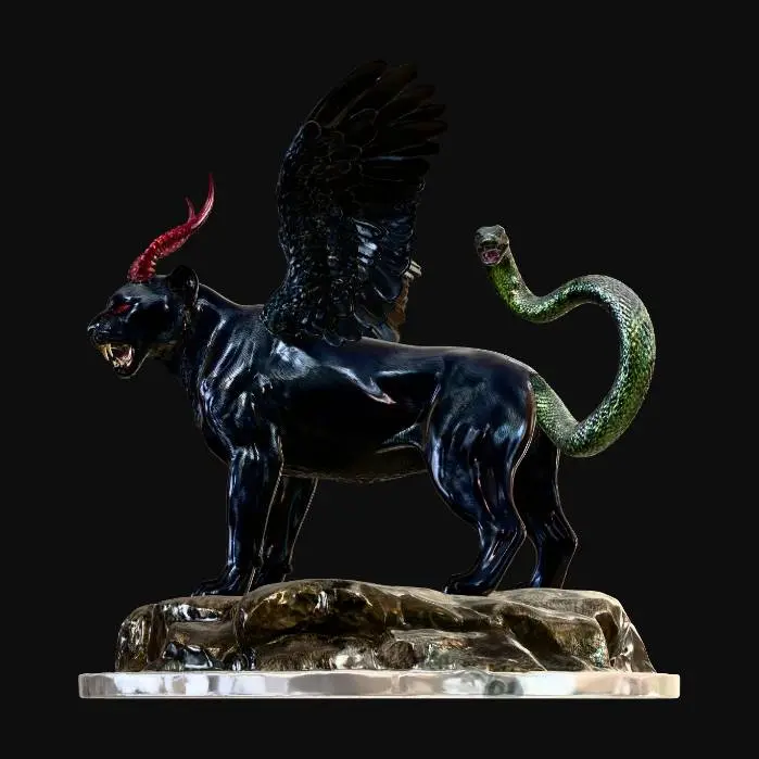 3D model for Abyssal Winged Panther