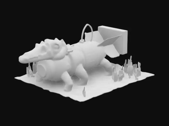 3D model for Cyber Gator