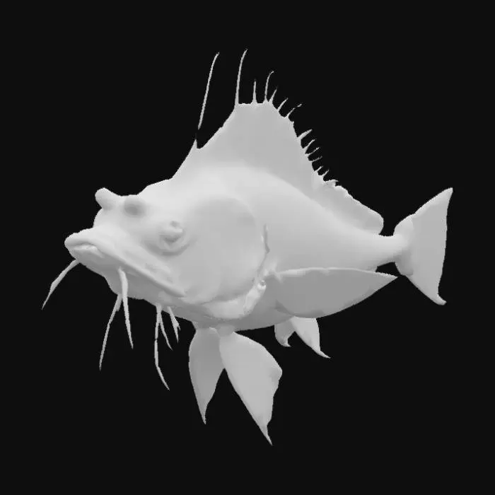 3D model for i need a fish that i can use to populate my sea with. i need a fish that you would find very far from shore and very deep, this would primarily be large deep sea fish that look strange and alien to us found in the black depths of the ocean