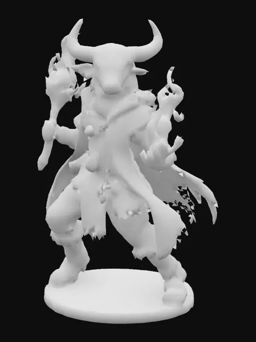 3D model for Mystic Minotaur Mage